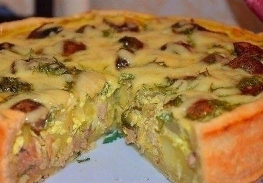 Картофельный пирог с курицей