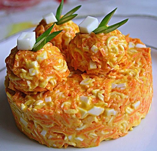 Салат &laquo;Морковные гнездышки&raquo;