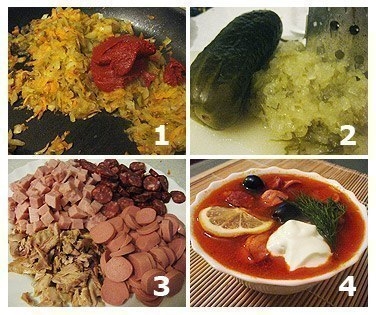 Мясная солянка