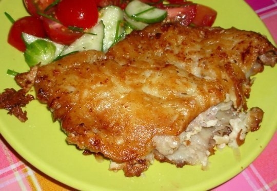 Отбивная в картофельной корочке