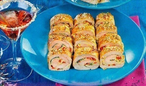 Куриные рулетики &laquo;Конфетти&raquo;