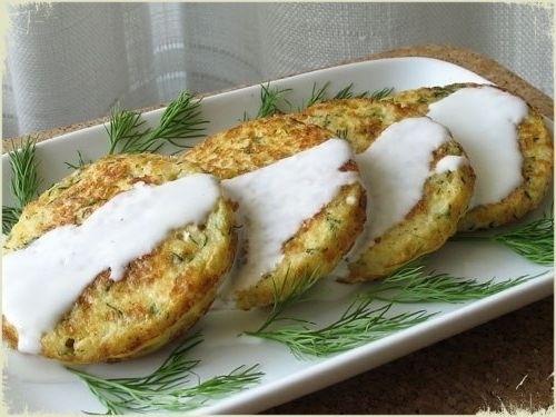 Оладьи из цветной капусты с сыром