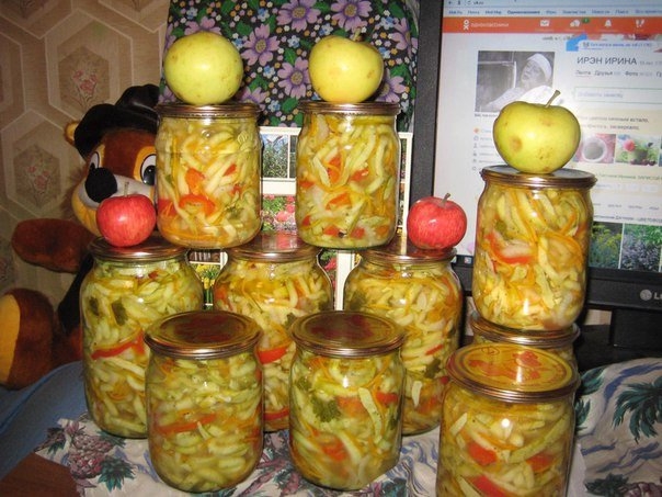 Салат из кабачков по-корейски на зиму