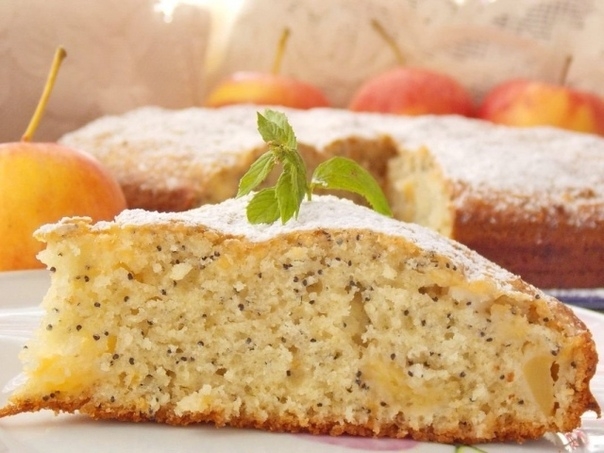 Яблочный маковый пирог Яблочный маковый пирог