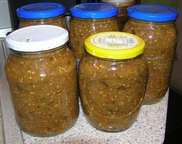 Икра баклажанная.
