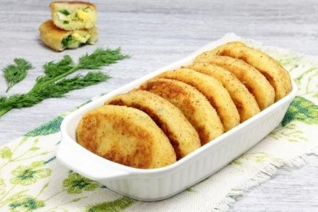 Картофельные зразы с яйцом и зеленью Картофельные зразы с яйцом и зеленью