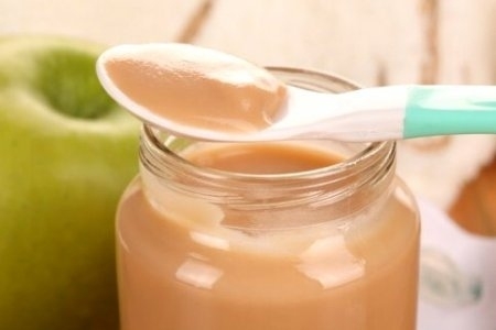 Пюре из яблок со сгущённым молоком. Пюре из яблок со сгущённым молоком.