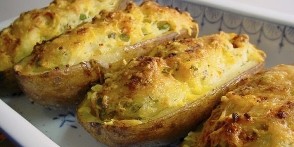 Печёный картофель с начинкой