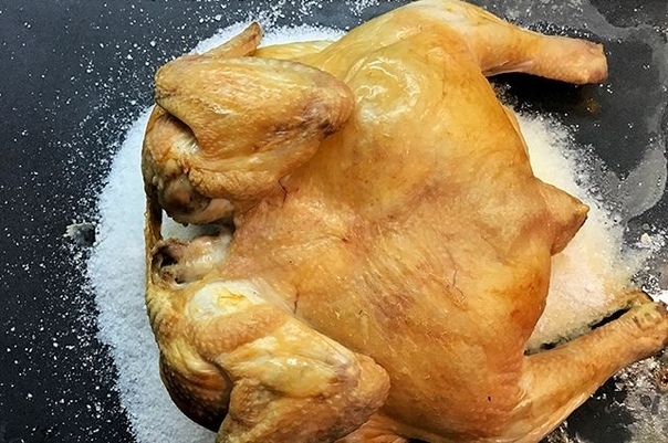 Курица на соли