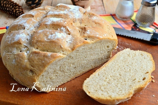 Пшенично-ржаной хлеб в духовке от Елены Калининой.