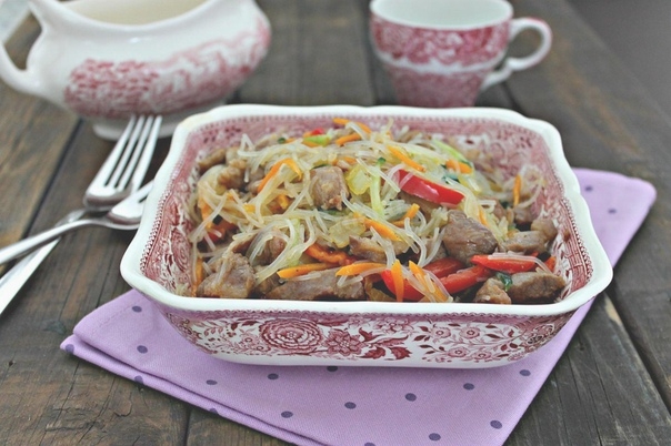 ФУНЧОЗА С МЯСОМ