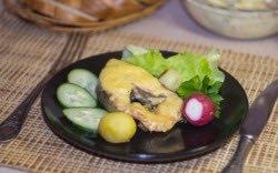 СТЕЙК ИЗ ГОРБУШИ В ДУХОВКЕ