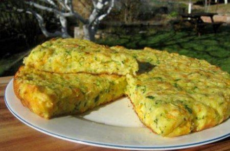 Пирог с кабачками и сыром