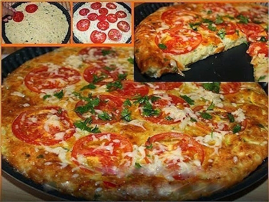 Быстрая кабачковая пицца. Быстрая кабачковая пицца.