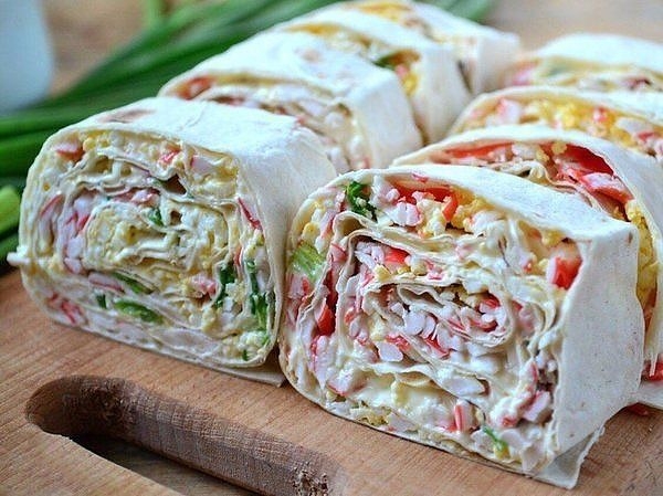 20 Начинок для рулета из лаваша. Сохраните!