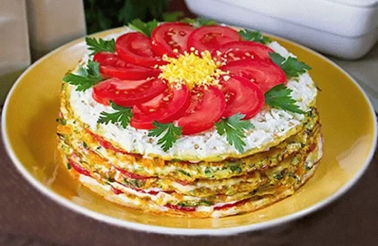 Кабачковый торт.