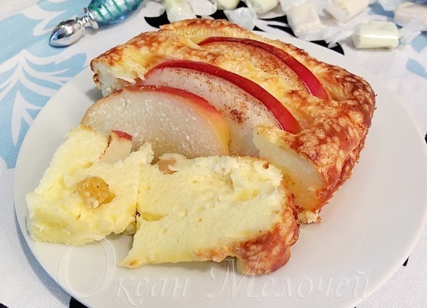 Очень вкусные яблоки с творогом!