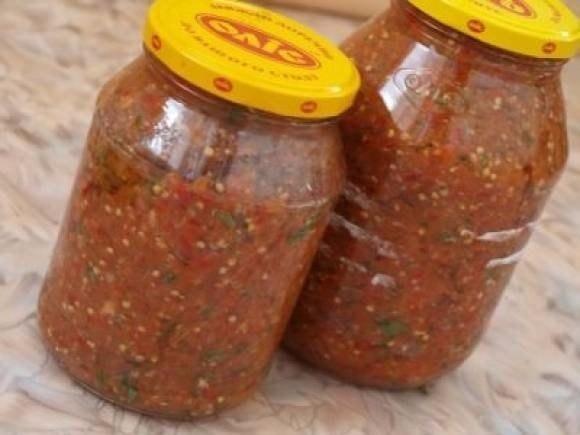 Аджика из баклажан. Рецепт Татьяны Челяпиной.