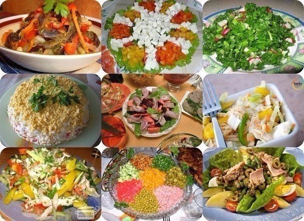 9 ЛУЧШИХ САЛАТОВ НА КАЖДЫЙ ДЕНЬ.
