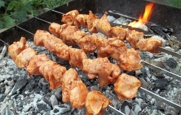 Шашлык из курицы по-грузински