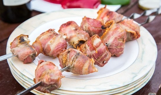 ШАШЛЫК ИЗ ГРИБОВ С НАЧИНКОЙ