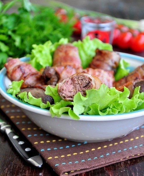 Румаки из маринованной куриной печени за 20 минут