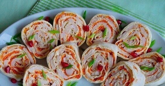 ЛАВАШ С КУРИЦЕЙ И МОРКОВЬЮ