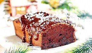 Шоколадный кекс-пирог в глазури