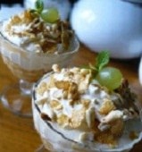Персиковый десерт с кофейным кремом