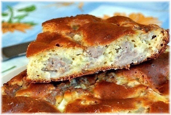 Пирог с мясом &laquo;Легче не бывает&raquo;.