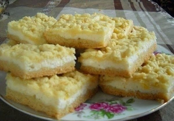 Творожный пирог - Очень вкусный, нежный и легкий пирог.