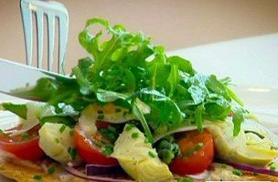Тарт с луком и перепелиными яйцами от Гордона Рамзи