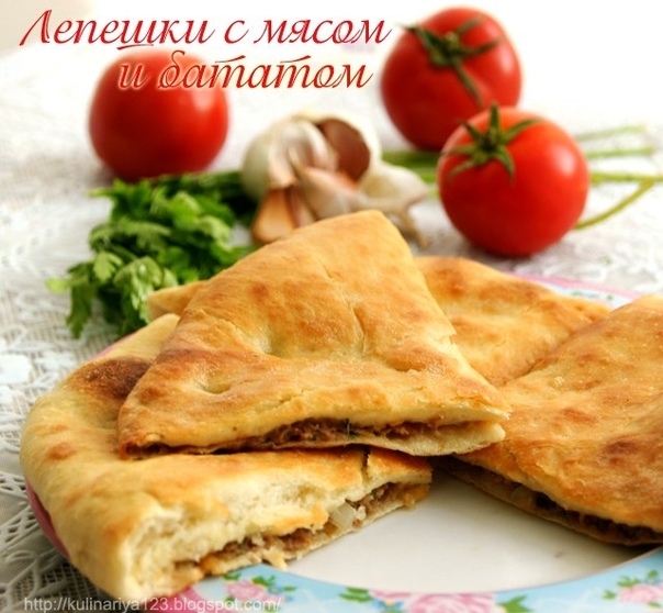 Лепешки с мясом и бататом Лепешки с мясом и бататом