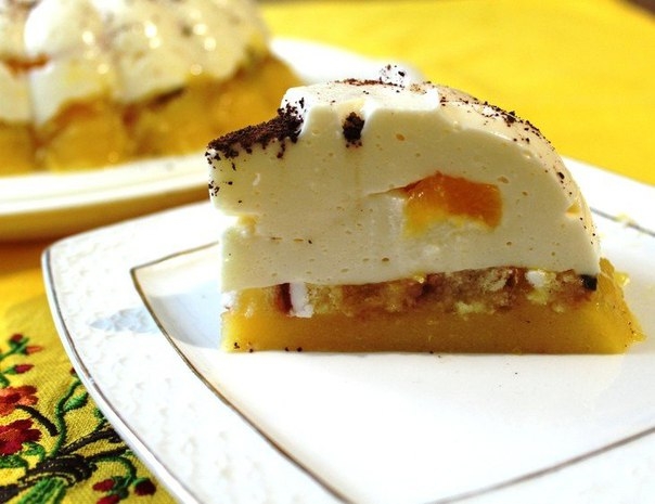 Нежный сливочно-персиковый десерт "Светлана"