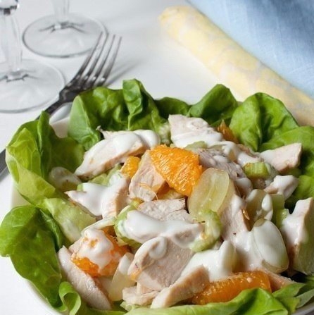 Салат из курицы с фруктами Салат из курицы с фруктами