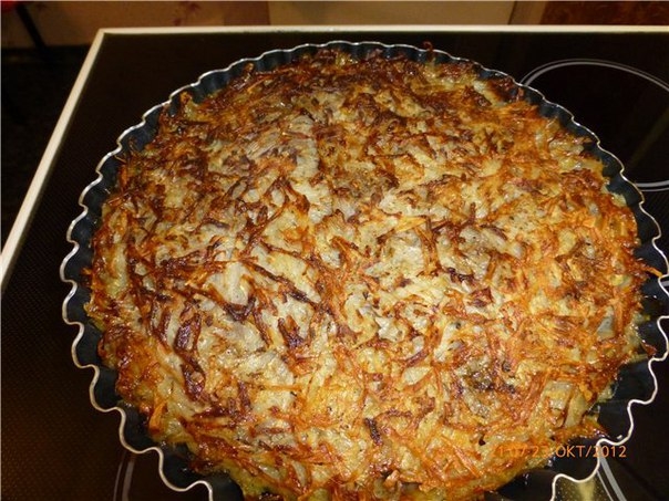 Картофельно-мясная запеканка.