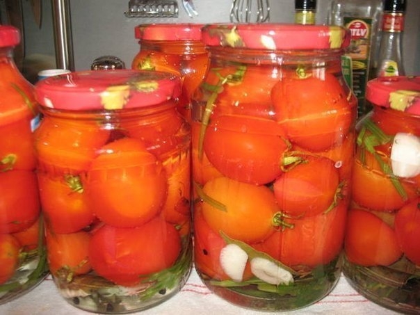 Маринованные помидоры сладко-острые
