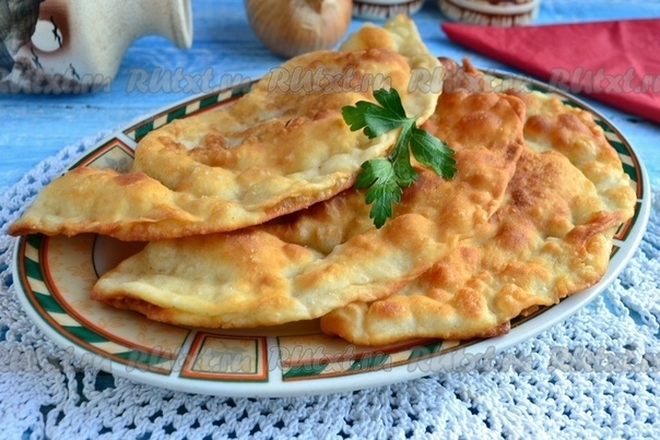Чебуреки с мясом на кефире от Елены Калининой