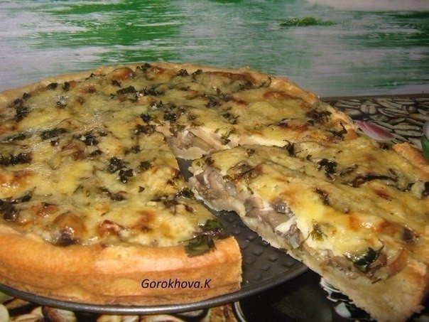 Мега грибной пирог Настоящая вкуснятина... Мега грибной пирог Настоящая вкуснятина...