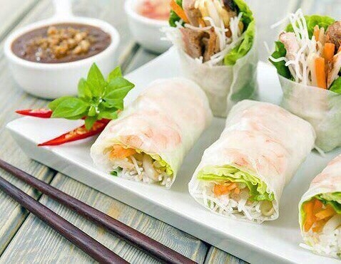 Спринг роллы с крабовым мясом
