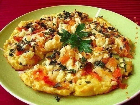 Картофельная пицца с грибами