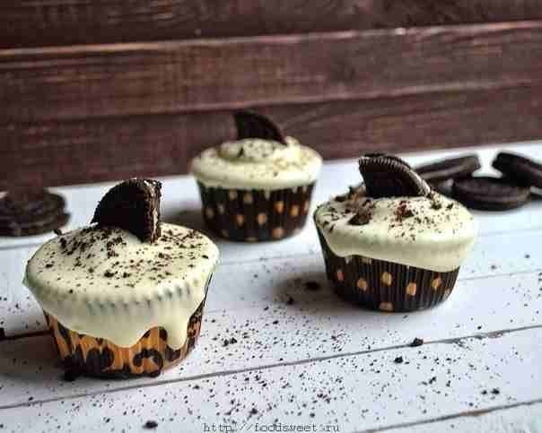 Oreo капкейки с мягким сливочным кремом Oreo капкейки с мягким сливочным кремом