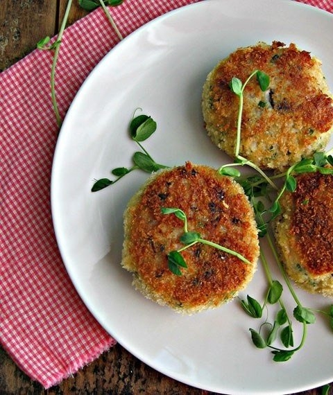 Рисовые биточки с грибами