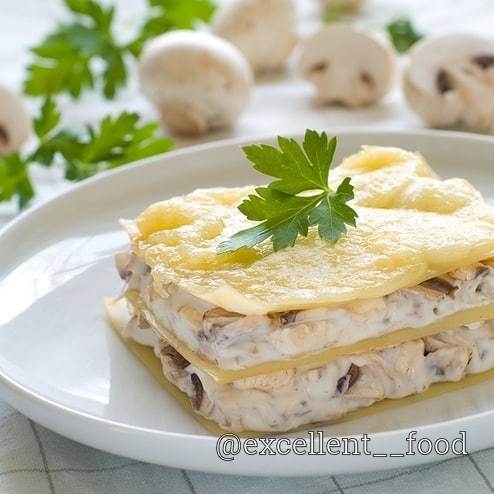 Лазанья с грибами Лазанья с грибами