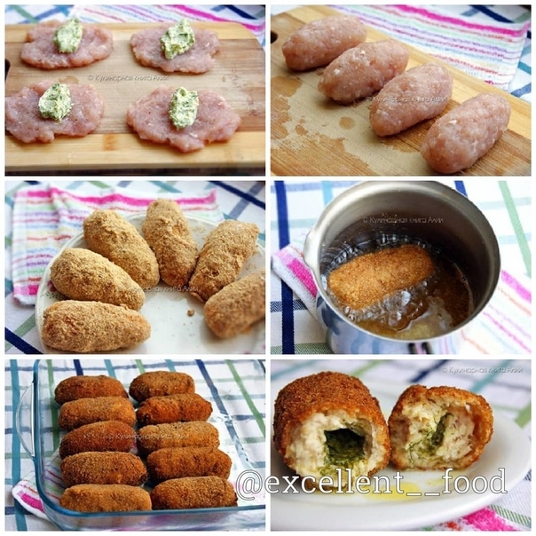 Котлеты по-киевски с куриным фаршем