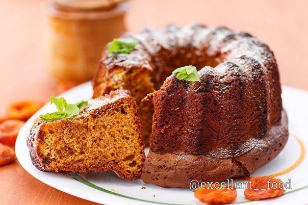 Медовый кекс с курагой Медовый кекс с курагой