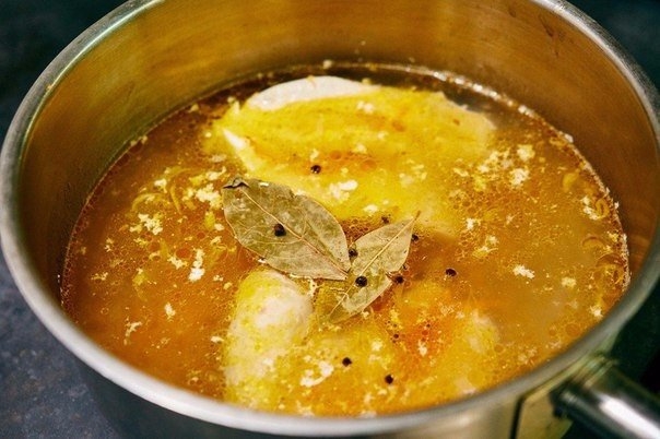 Суп-лапша с курицей и шпинатом Суп-лапша с курицей и шпинатом