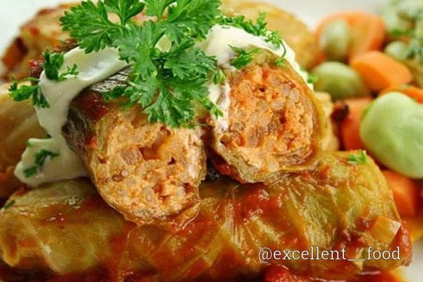 Вкусные голубцы с рисом и свининой