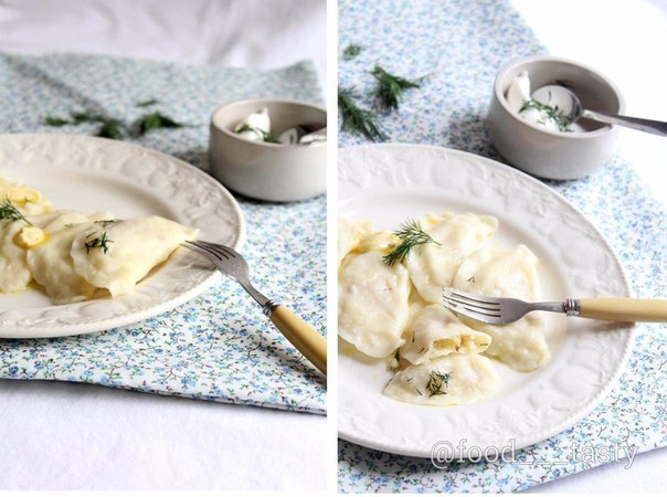 Вареники с картофелем и грибами Вареники с картофелем и грибами