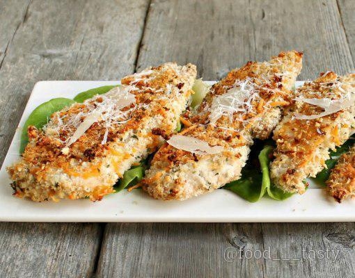 Куриные грудки в сырной корочке Куриные грудки в сырной корочке